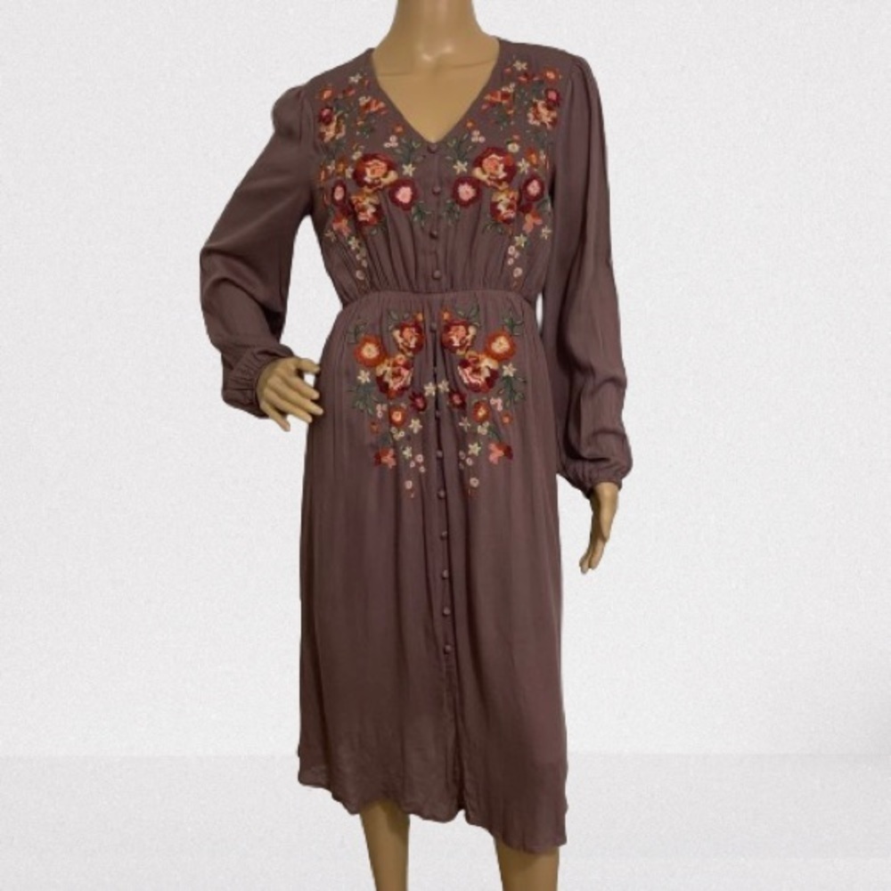 ANDRE by Unit Boho Embroidered Dress Size S
